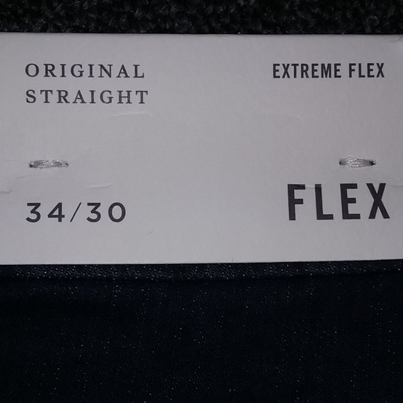 AEO Mens Orig Straight Extreme Flex  - Medium Indigo No. 4165 - 38x30 - NWT - Picture 6 of 6